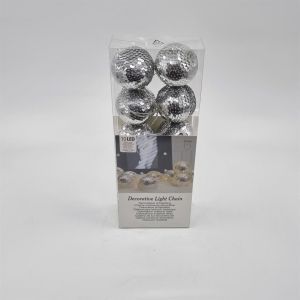 Kerstball led Silver x 10