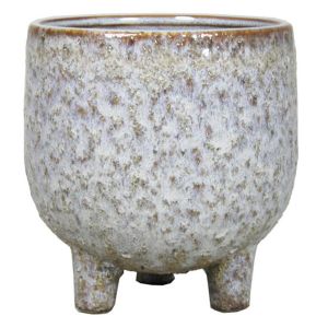 15.343 Pot op voet sierra living grijs 18.5 cm