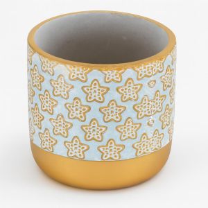 Pot star met Gouden  randje 11cm Studio Studio