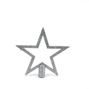 Piek Kerstboom Ster Silver Ø 20 cm