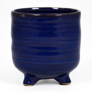 15.297 Pot op voet togo blauw 14 cm Studio